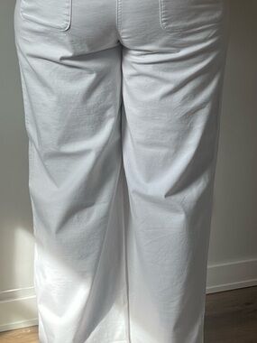 Talbots White Straight-Leg Chinos